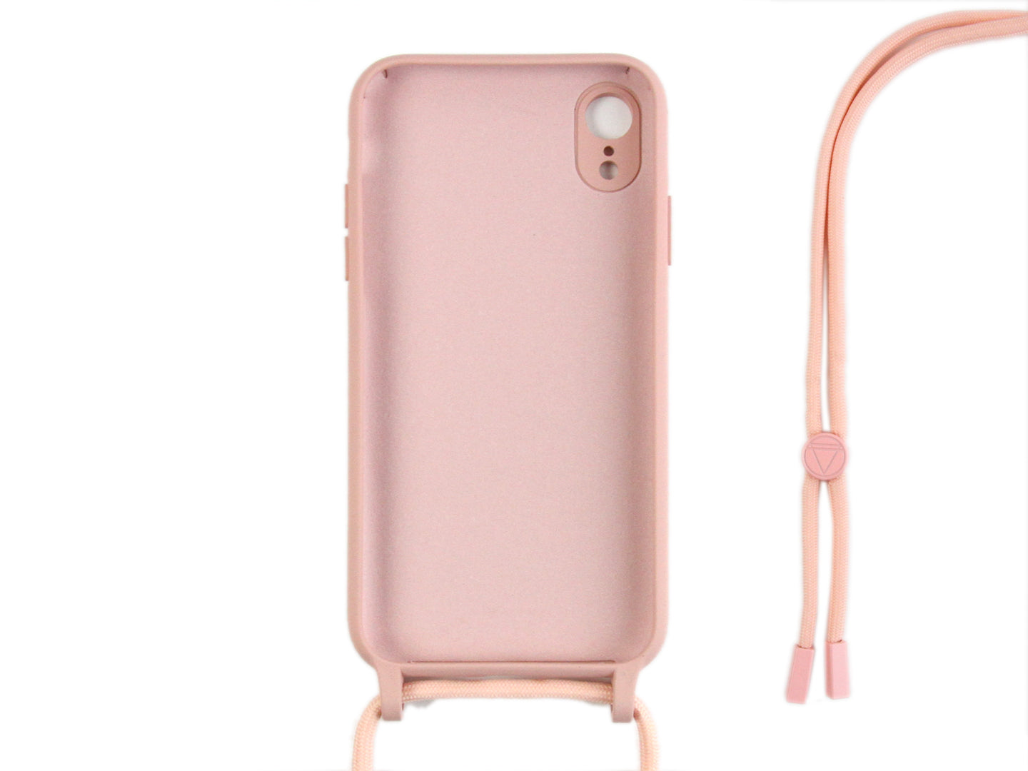 Rixus Pour iPhone XR TPU Cover Cordon Collier Rose