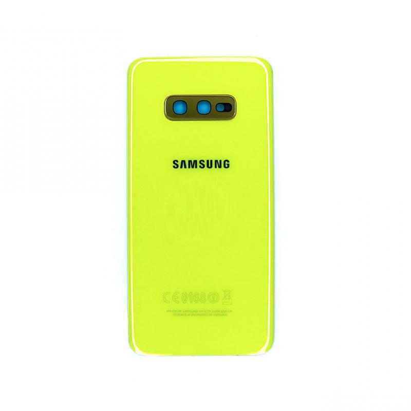 Samsung Galaxy S10e G970F Coque arrière jaune canari avec lentille (OEM)