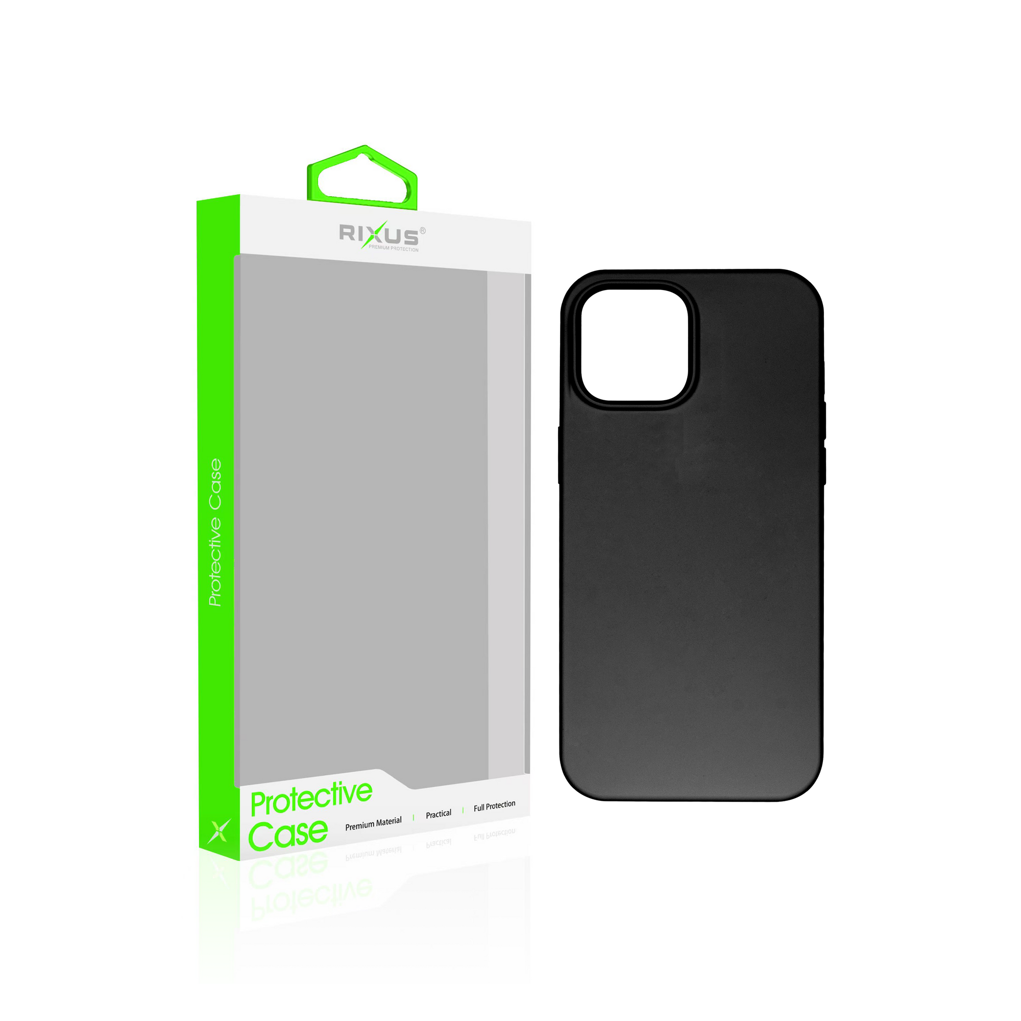 Rixus For iPhone 14 Soft TPU Phone Case With MagSafe Noir