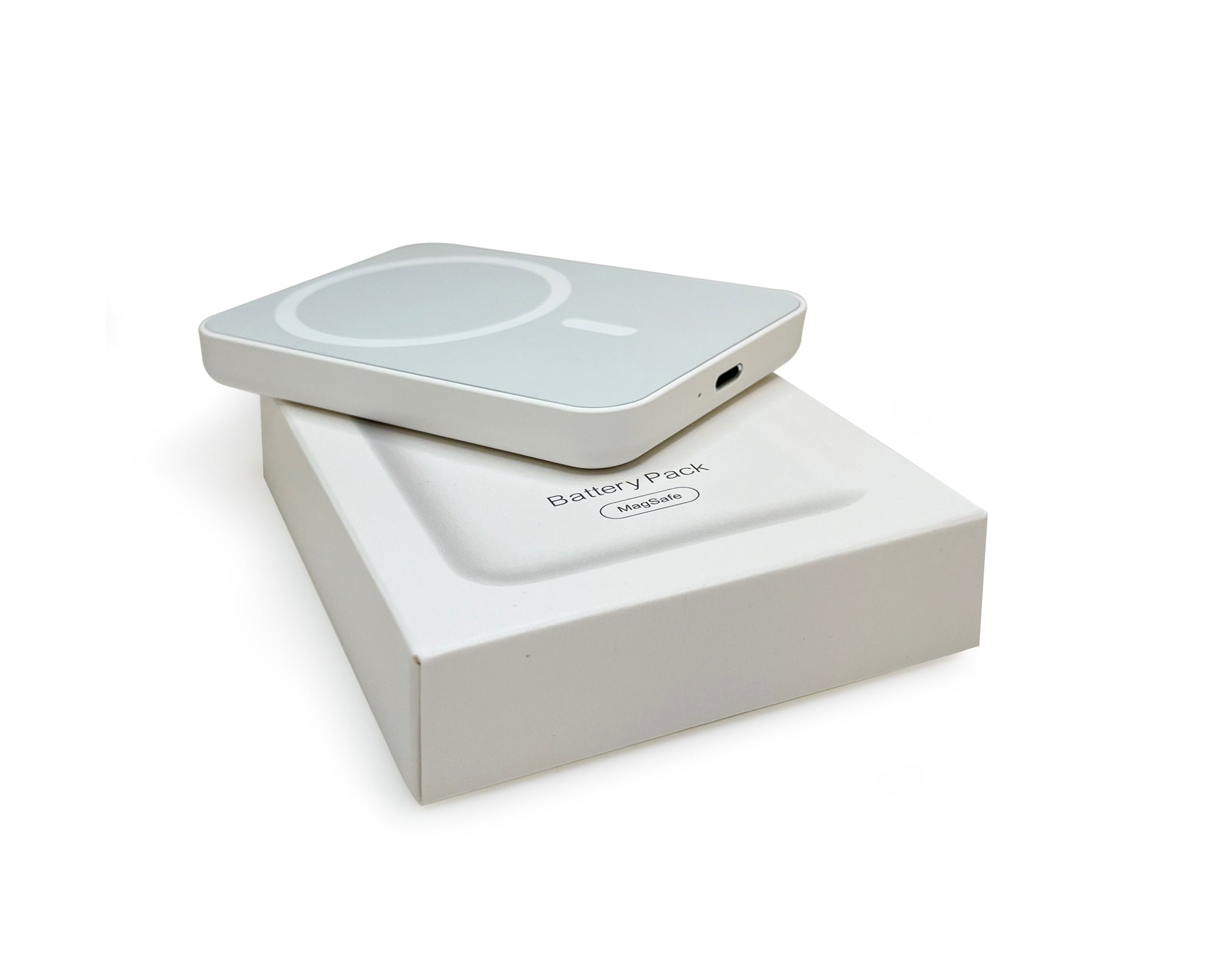 Pour iPhone 12, 13, 14, 15 Series Battery Pack Magnetic Charging White