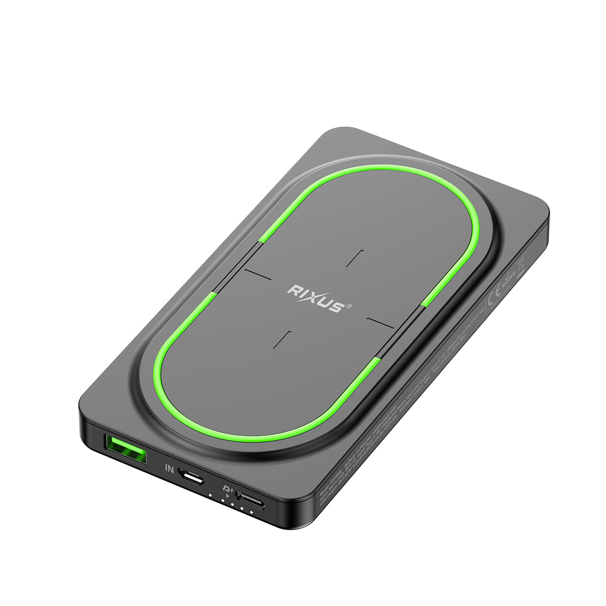 Rixus RXPB80 Wireless PD Powerbank 10000mAh Noir