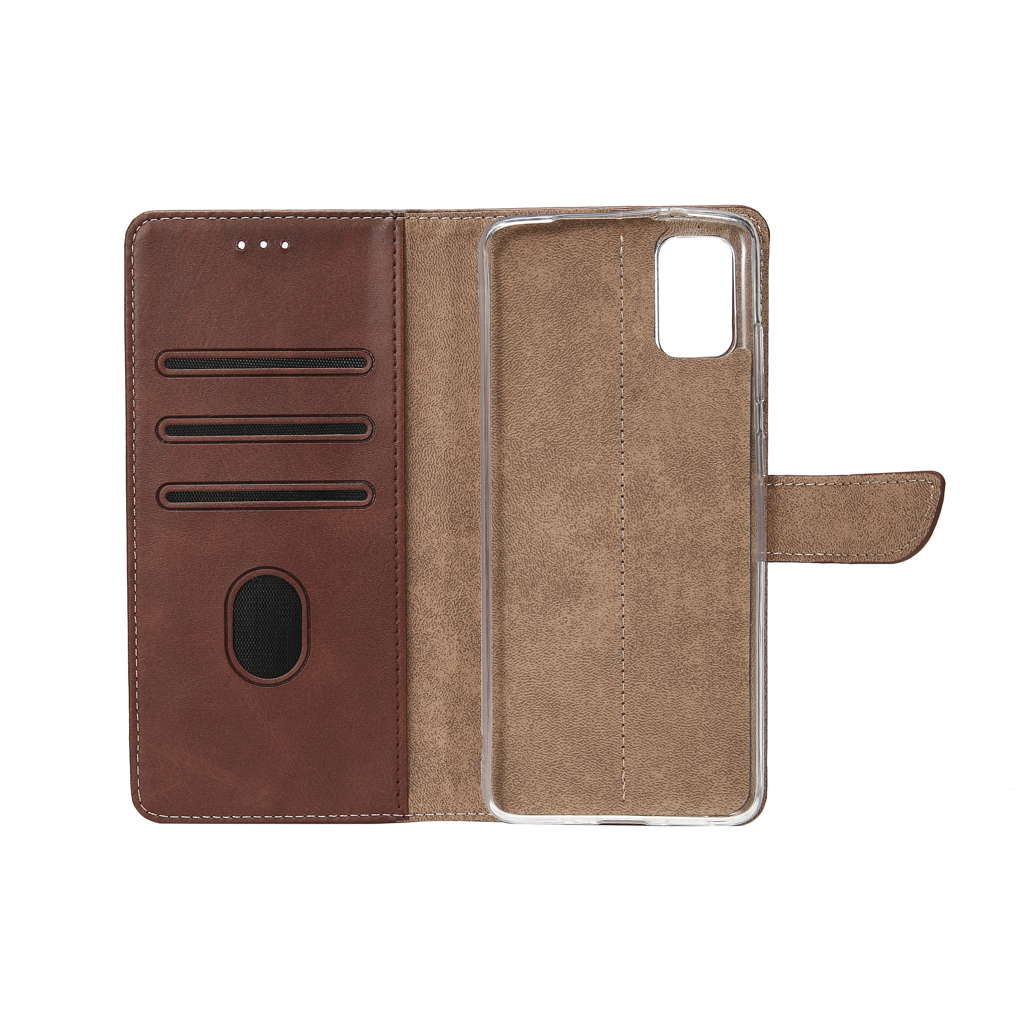 Bibliothèque Rixus pour Samsung Galaxy A41 A415F Marron