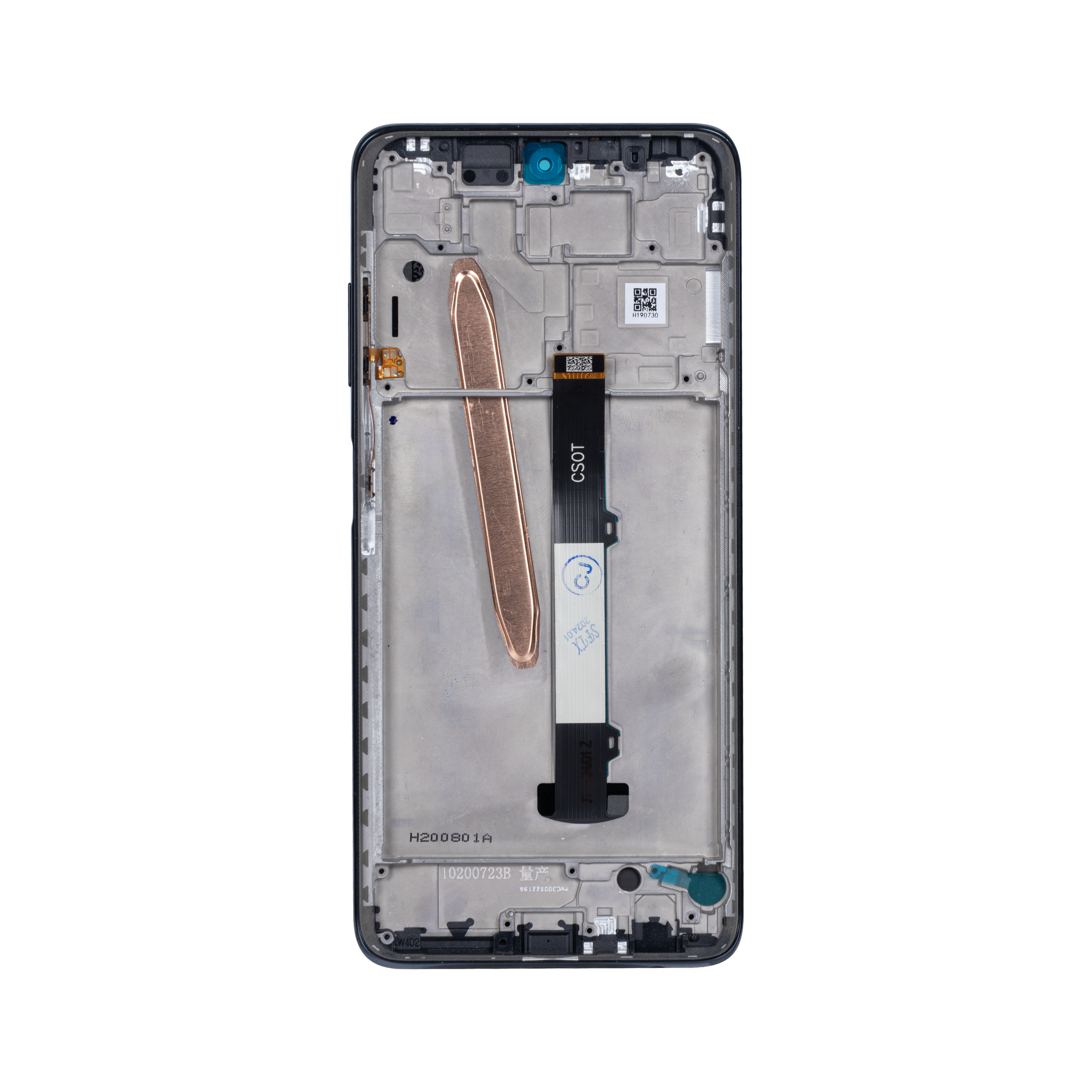 Xiaomi Poco X3 Pro (M2102J20SG, M2102J20SI) Écran et numériseur avec cadre Phantom Black OEM