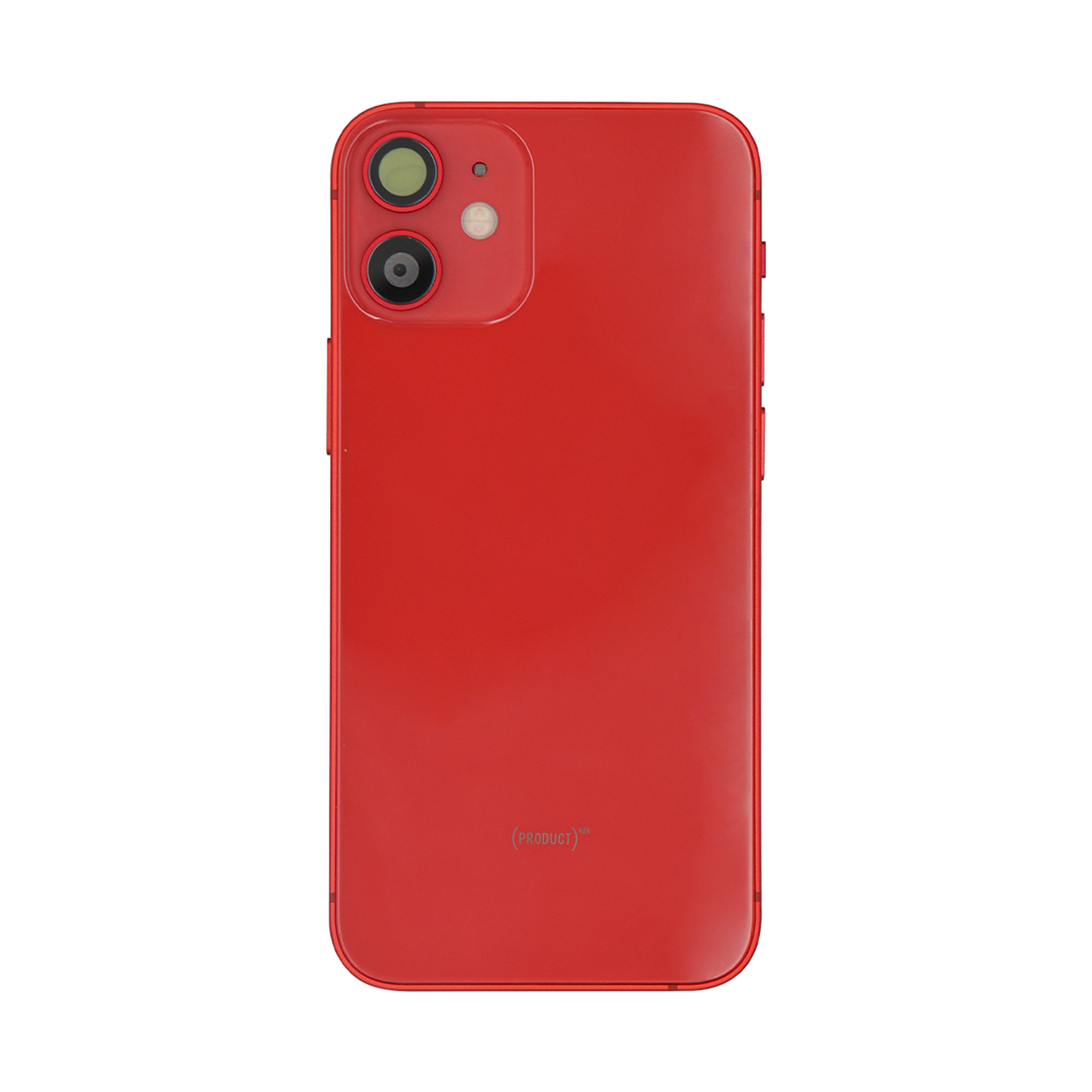 Pour iPhone 12 Mini Boîtier complet avec toutes les petites pièces sans batterie ni caméra arrière RED