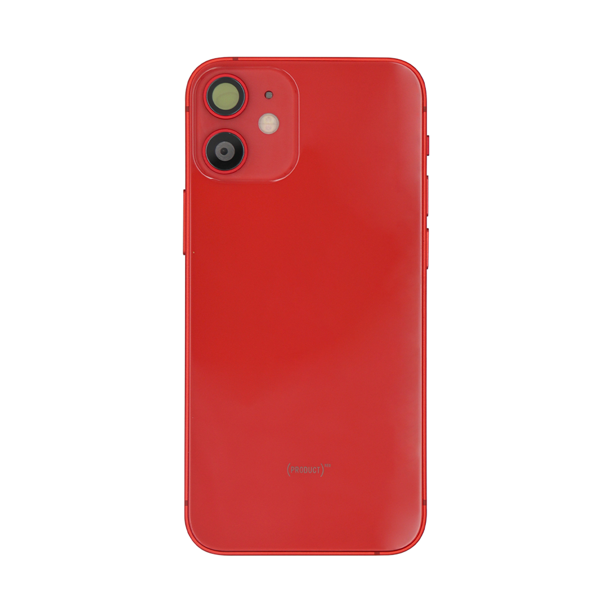 Pour iPhone 12 Mini Boîtier complet avec toutes les petites pièces sans batterie ni caméra arrière RED