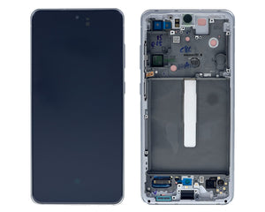 Samsung Galaxy S21 FE G990B Écran et numériseur avec cadre Blanc Service Pack