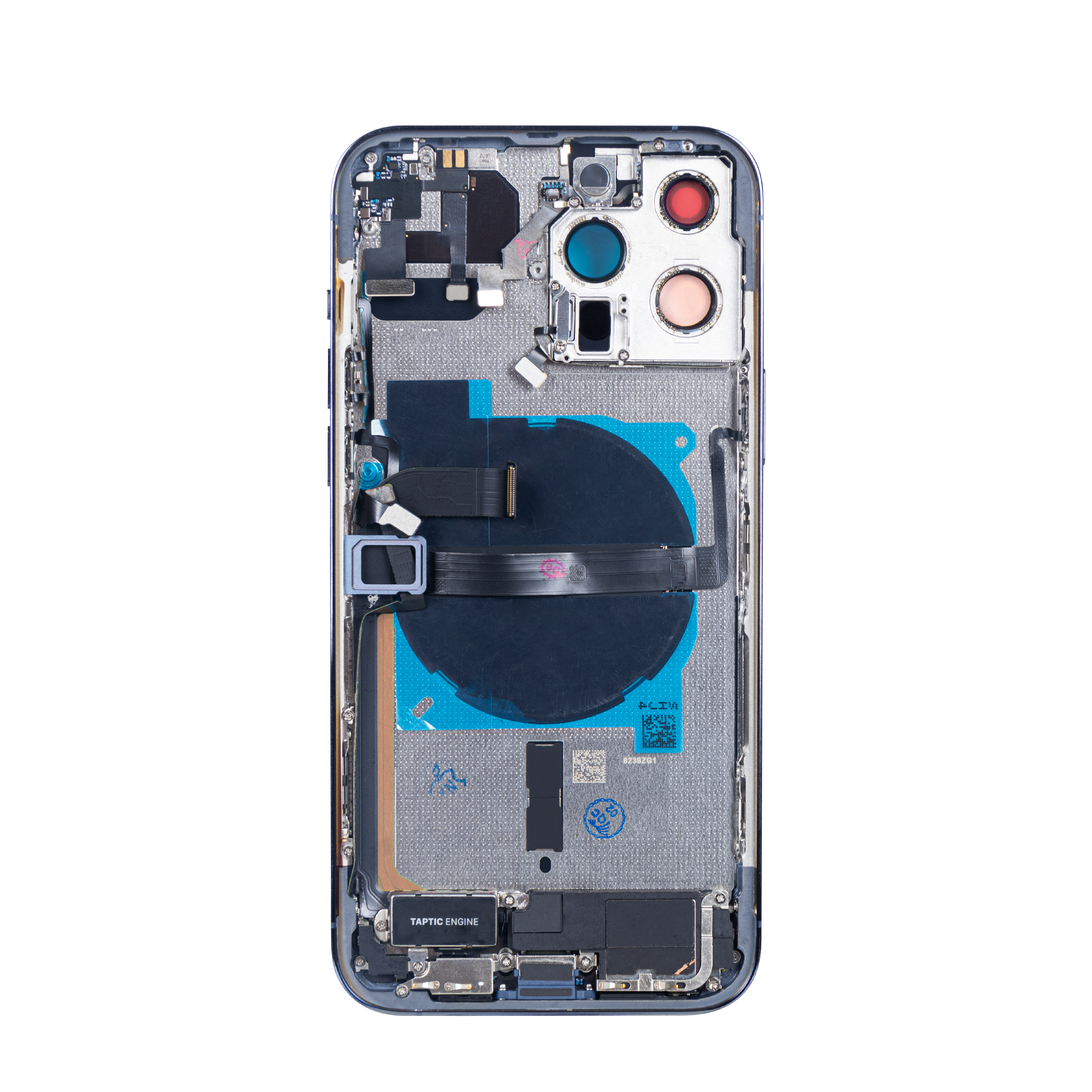 Pour iPhone 13 Pro Max Boîtier complet avec toutes les petites pièces sans batterie ni caméra arrière Vert alpin