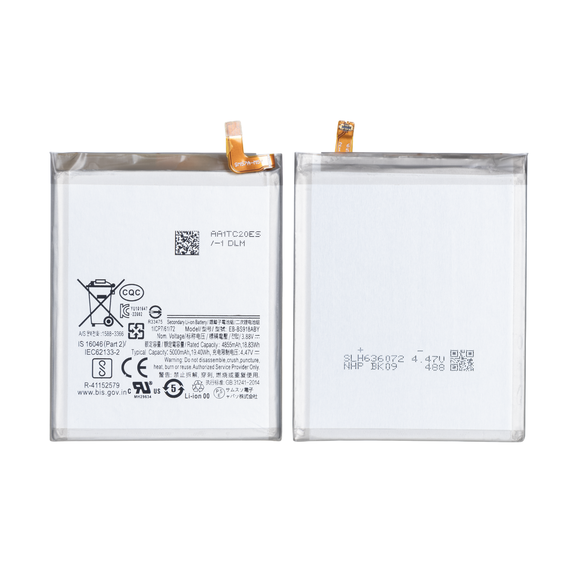 Samsung Galaxy S23 Ultra S918B Batterie EB-BS918ABY Service Pack