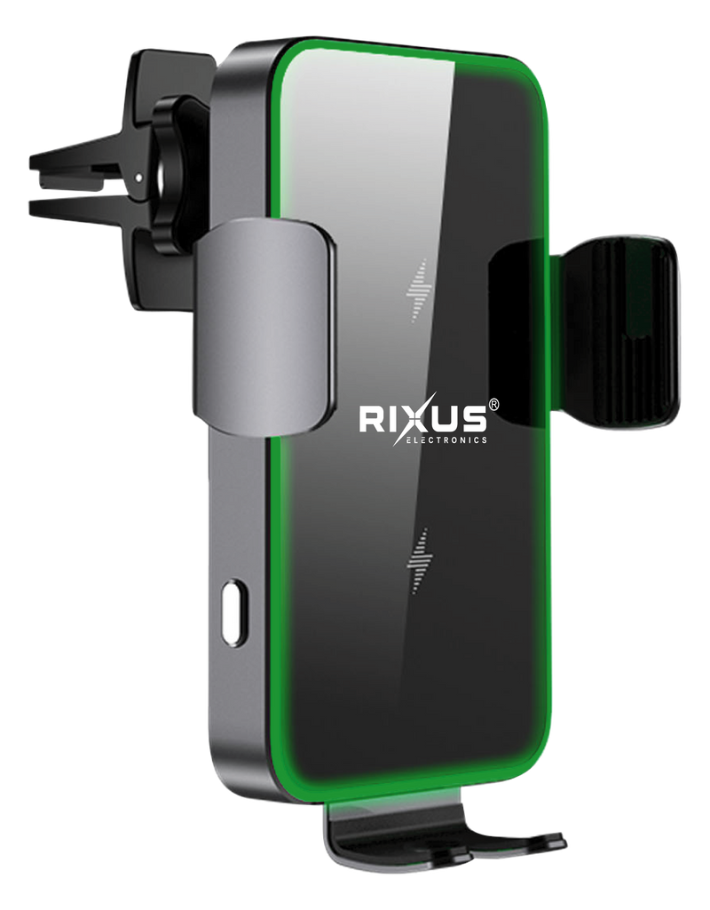 Rixus RXWC36 Wireless Auto-sensoring Car Mount Black (support de voiture sans fil à détection automatique)
