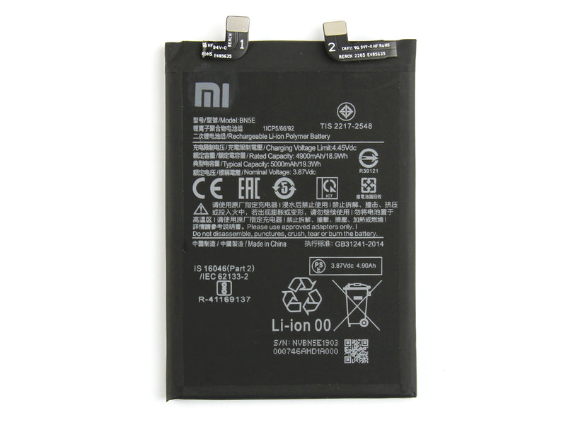 Xiaomi Poco X4 Pro 5G, Redmi Note 11 Pro, Redmi Note 11 Pro 5G Batterie BN5E (OEM)