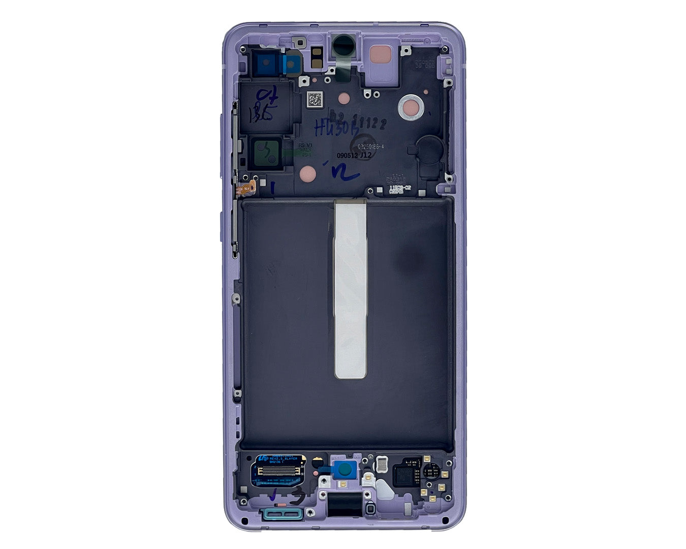 Samsung Galaxy S21 FE G990B Écran et numériseur avec cadre Lavender Service Pack