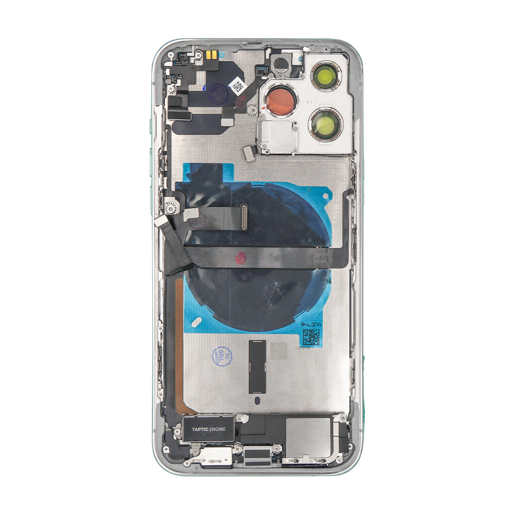 Pour iPhone 13 Pro Max Boîtier complet avec toutes les petites pièces sans batterie ni appareil photo arrière Argent