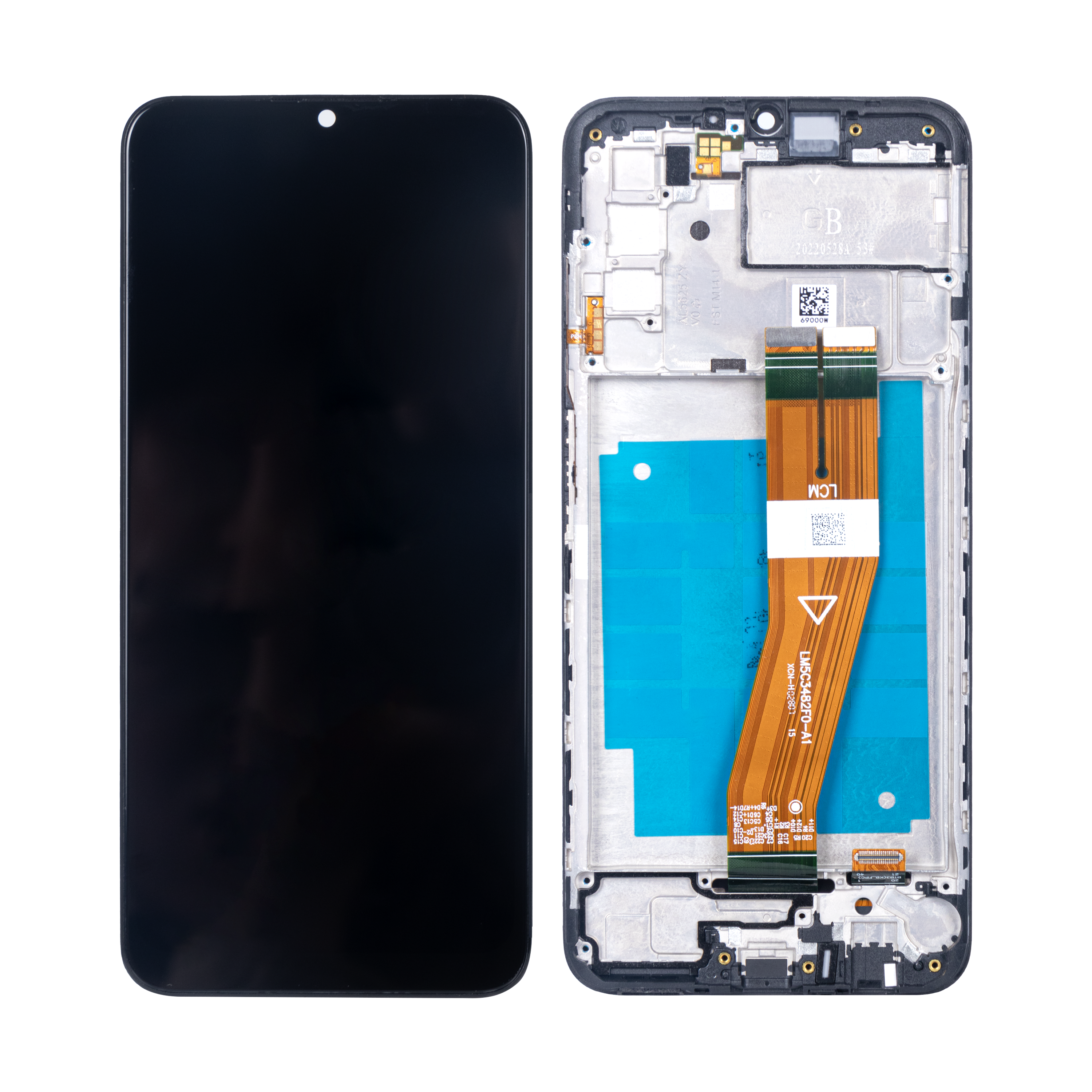 Samsung Galaxy A03s A037F Écran et numériseur avec cadre Noir (Non EU) Soft-OLED