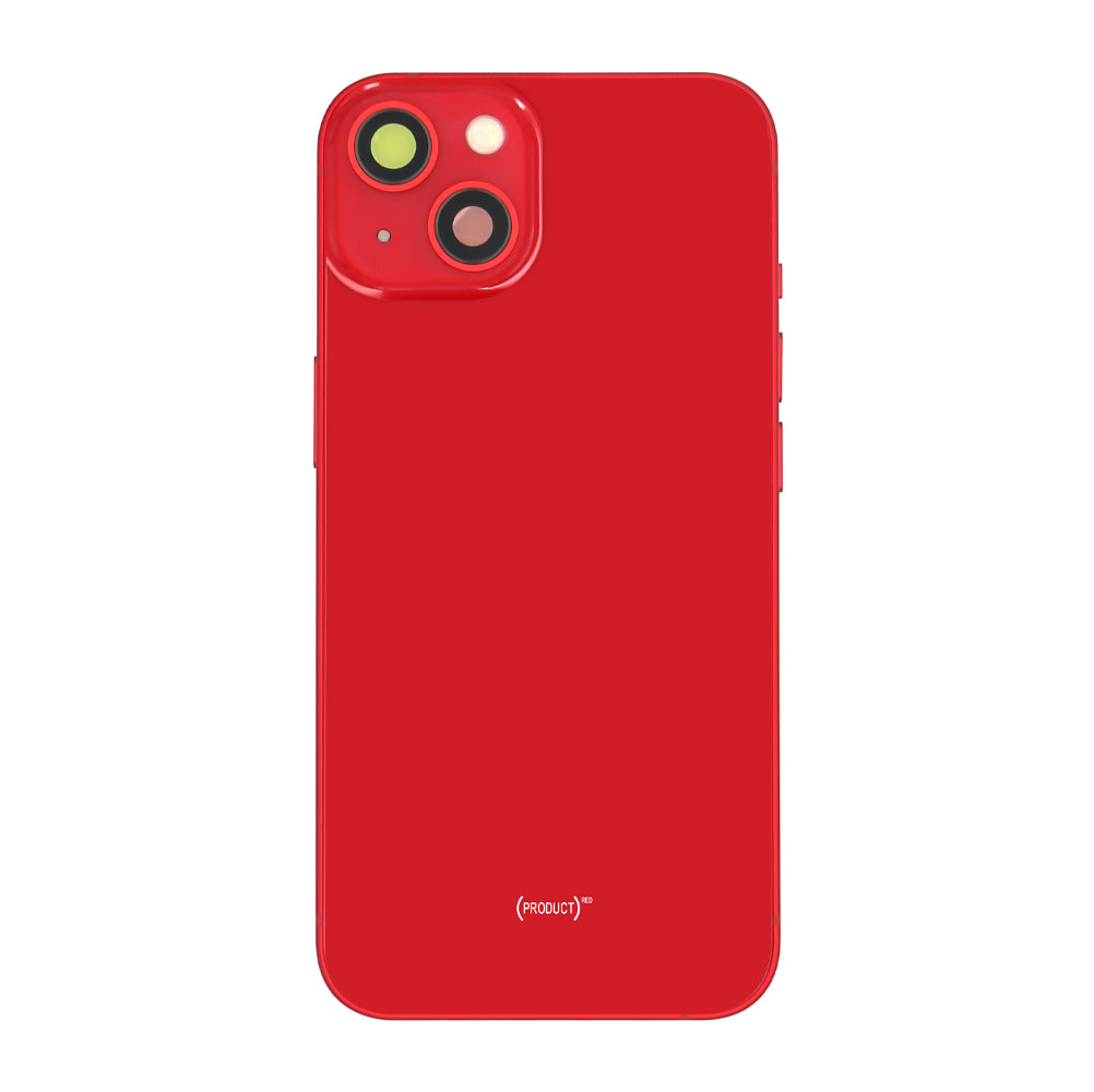 Pour iPhone 13 Boîtier complet avec toutes les petites pièces sans la batterie et la caméra arrière RED