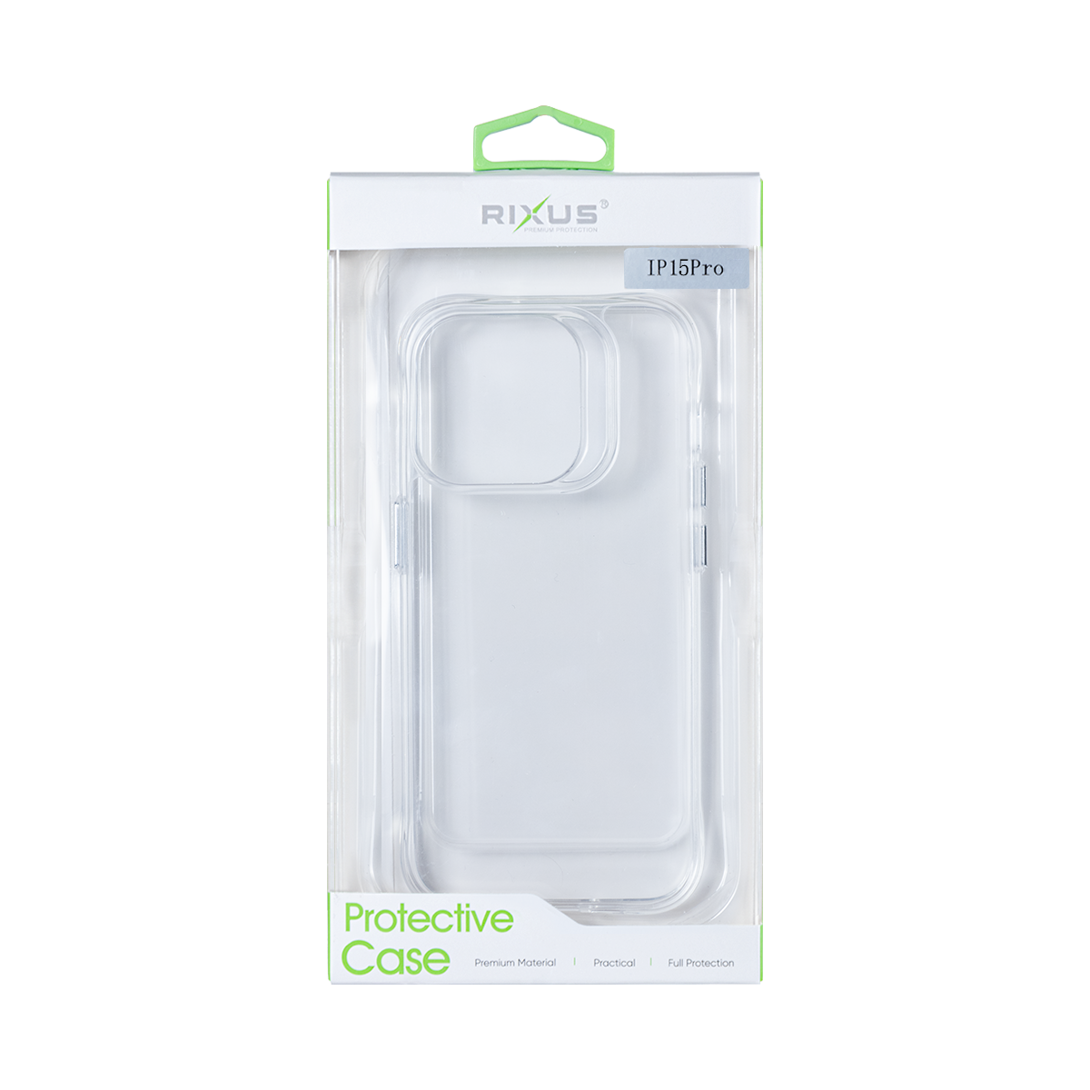 Rixus Pour iPhone 15 Pro Crystal Clear Anti-shock TPU
