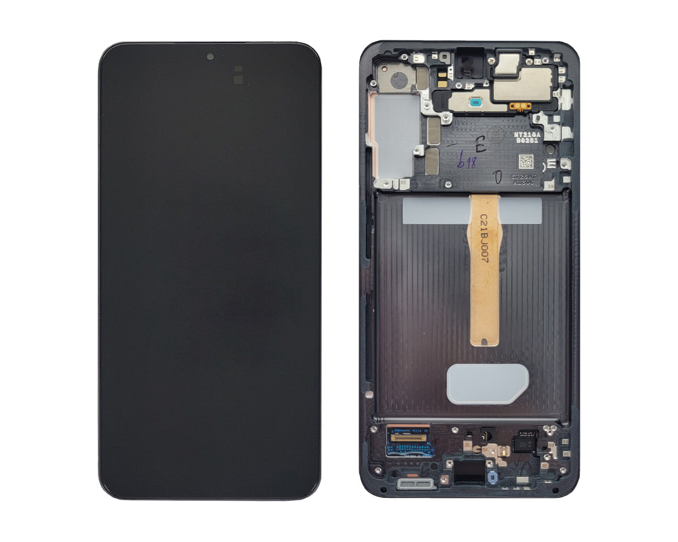 Samsung Galaxy S22 Plus S906B Écran et numériseur avec cadre Phantom Black Service Pack