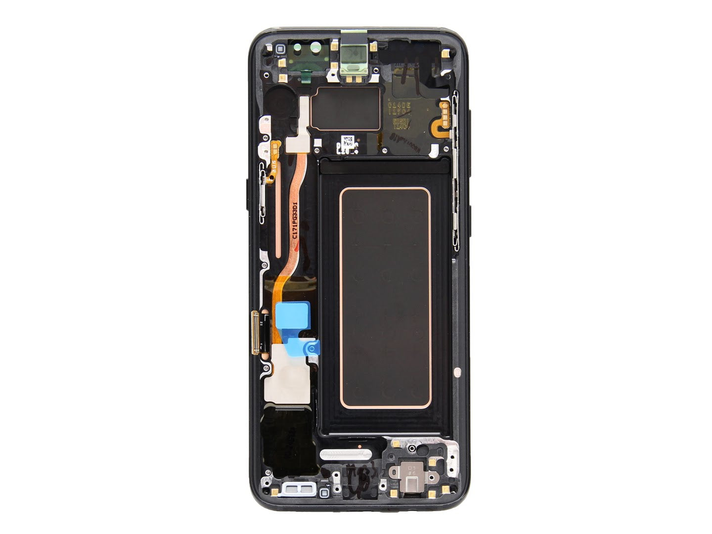 Samsung Galaxy S8 G950F Écran et numériseur avec cadre Noir Service Pack