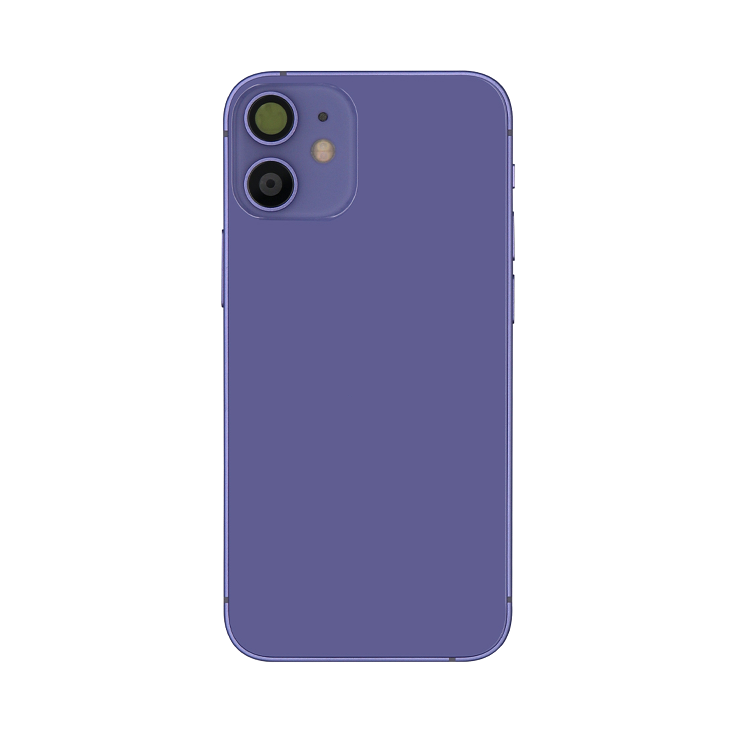 Pour iPhone 12 Mini Boîtier complet avec toutes les petites pièces sans batterie ni appareil photo arrière Violet