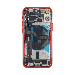 Pour iPhone 12 Mini Boîtier complet avec toutes les petites pièces sans batterie ni caméra arrière RED