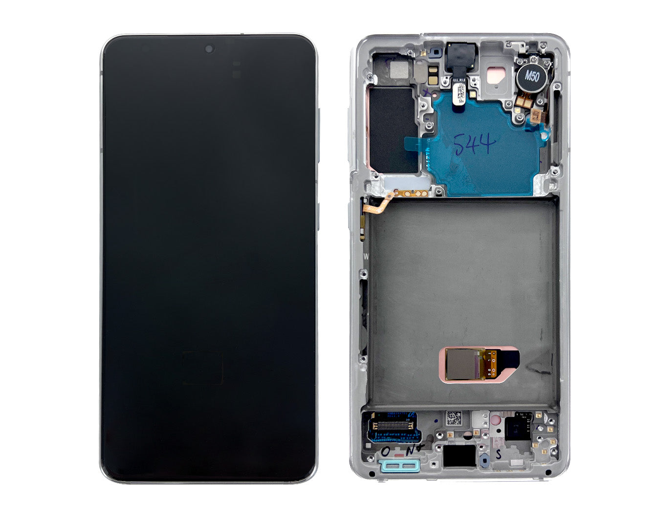 Samsung Galaxy S21 5G G991B Écran et numériseur avec cadre Phantom White Service Pack