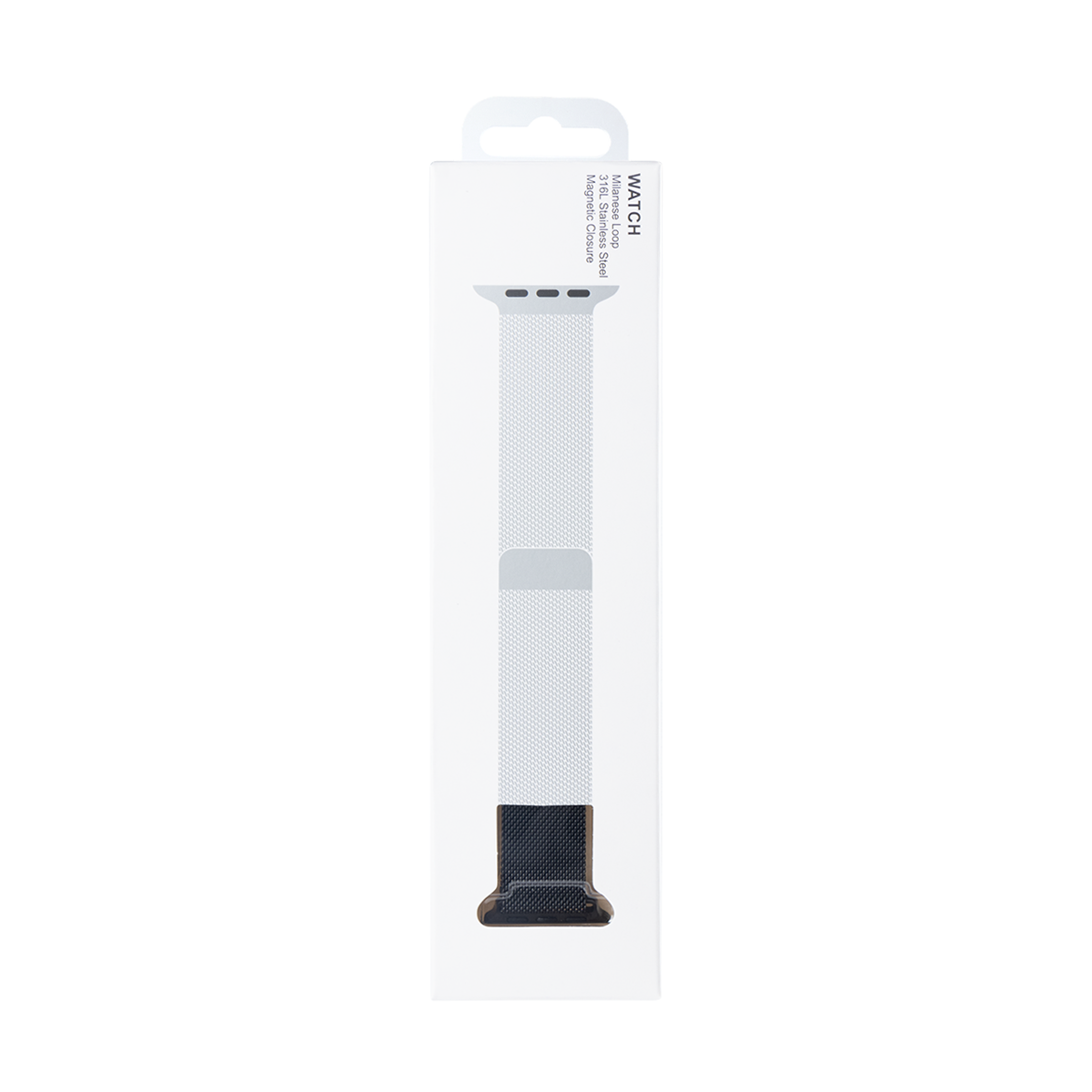 Pour Apple Watch 42mm, 44mm, 45mm, 49mm Bracelet boucle milanaise 7ème génération Minuit