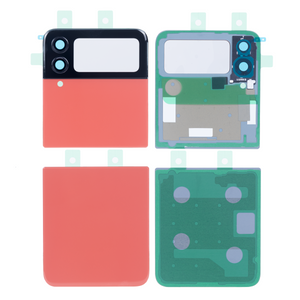 Samsung Galaxy Z Flip4 5G F721B Coque arrière rouge avec lentille (OEM)