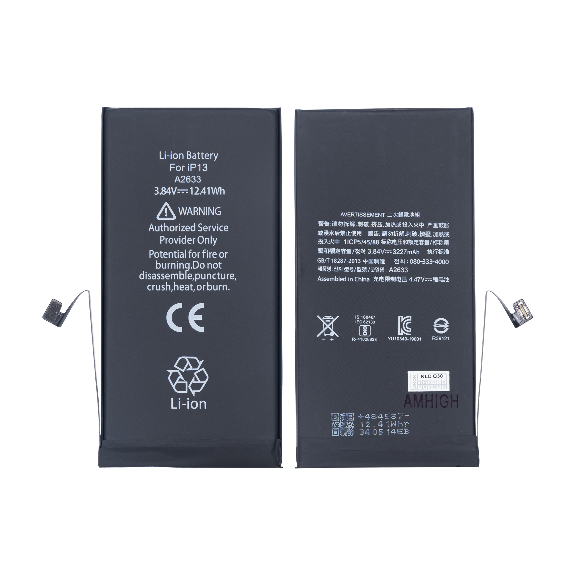 Pour iPhone 13 Batterie avec puce TI