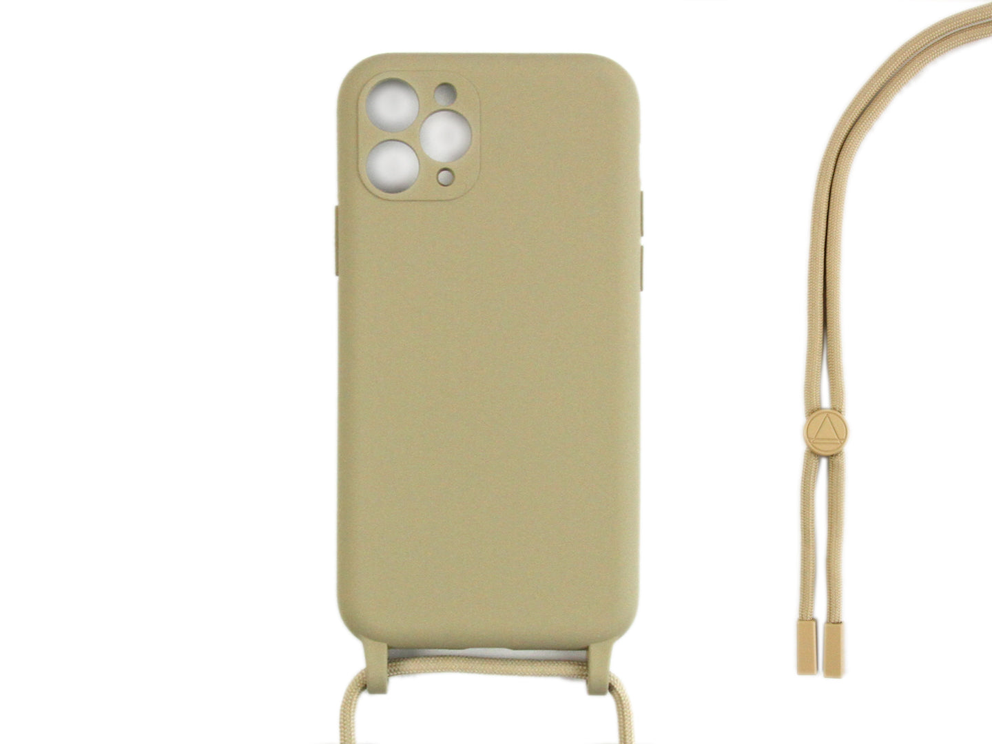 Rixus Pour iPhone 11 Pro TPU Necklace Cord Cover Or