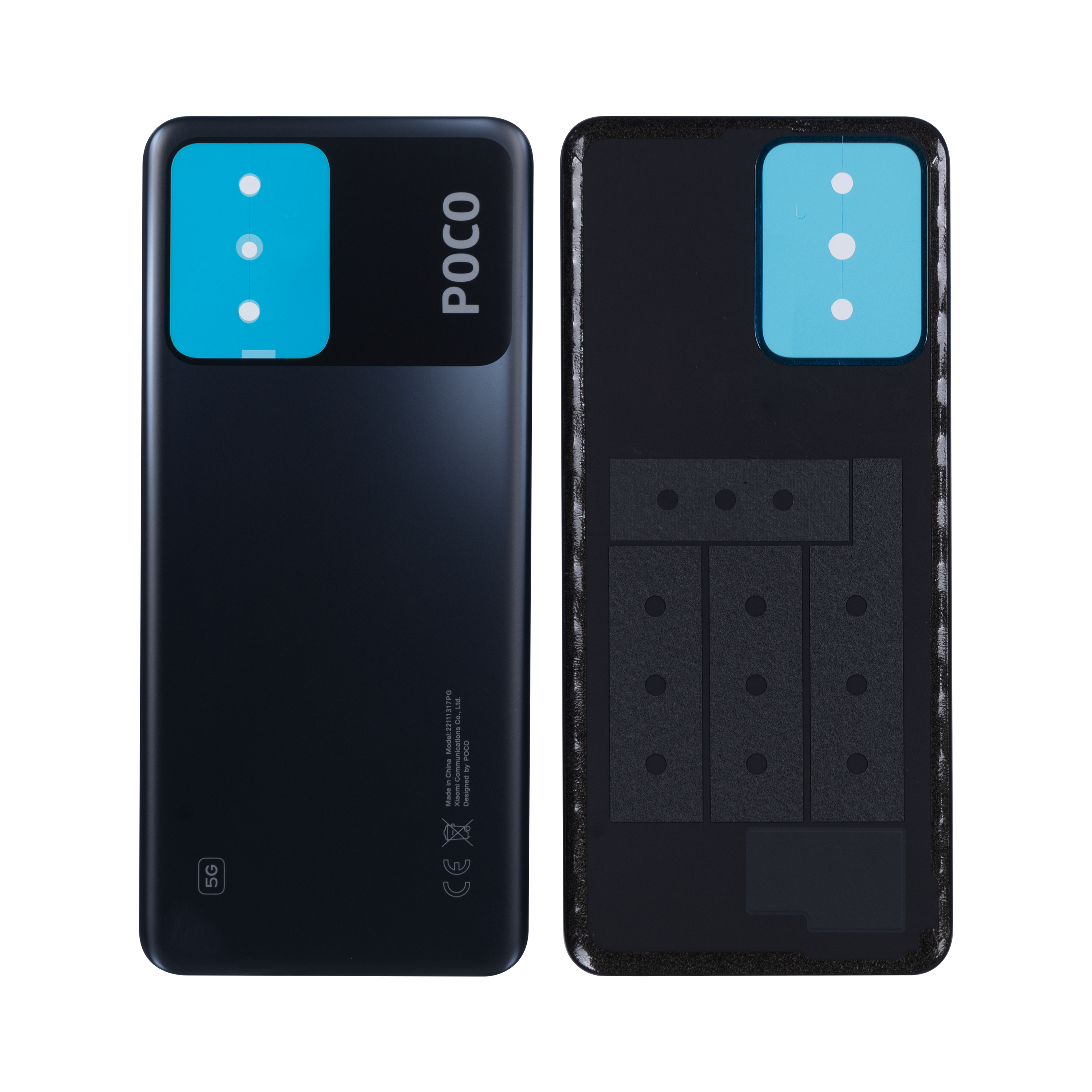 Xiaomi Poco X5 5G (22111317PG) Coque arrière sans objectif Noir OEM