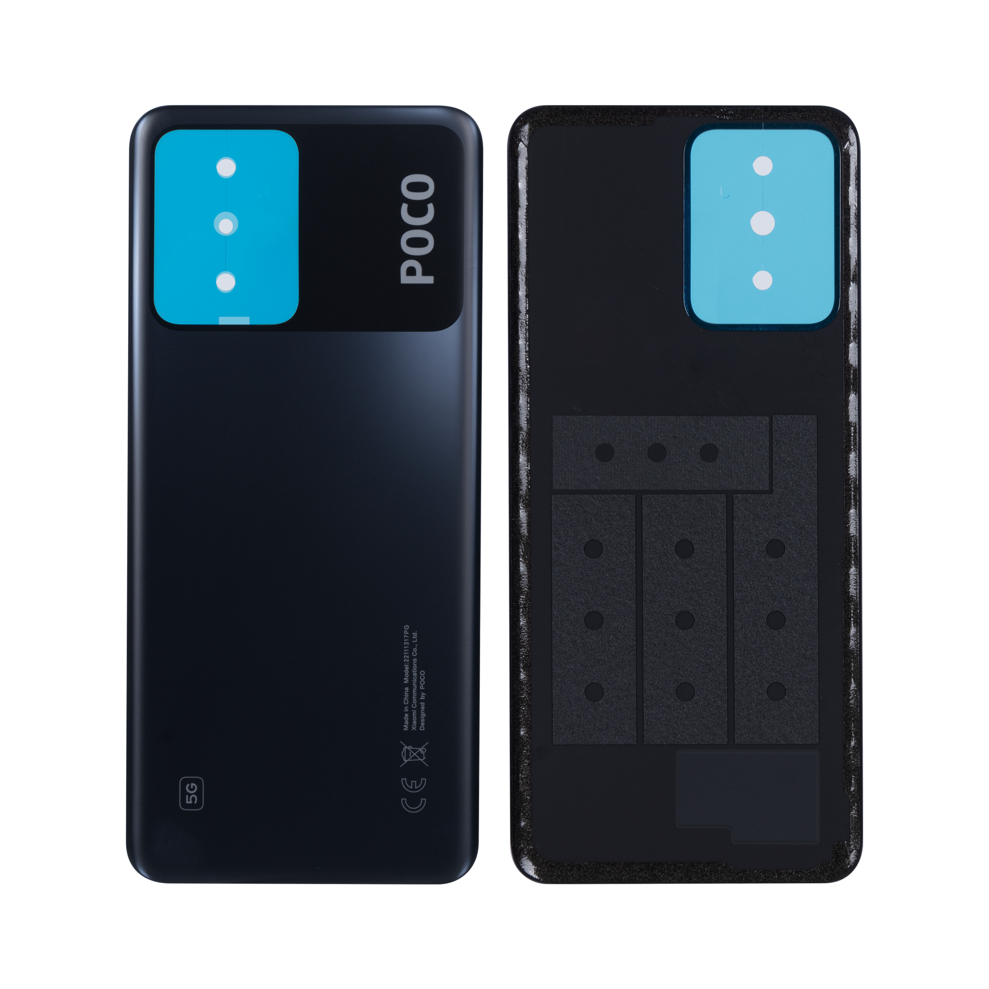 Xiaomi Poco X5 5G (22111317PG) Coque arrière sans objectif Noir OEM