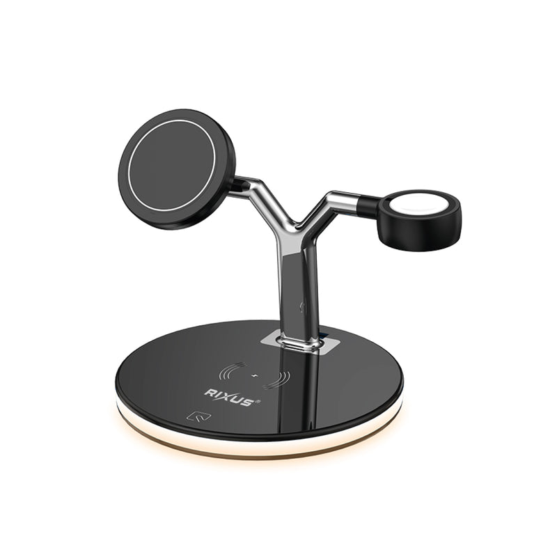 Rixus RXWC40 3-1 Wireless Charging Dock pour iPhone 12 Family