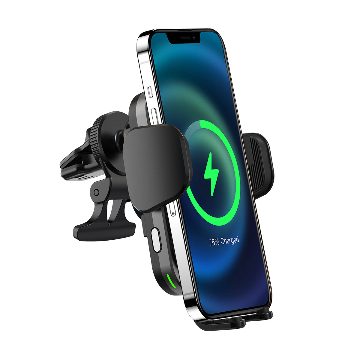 Rixus RXWC48 Wireless Car Charger Mount Black (support de chargeur sans fil pour voiture)