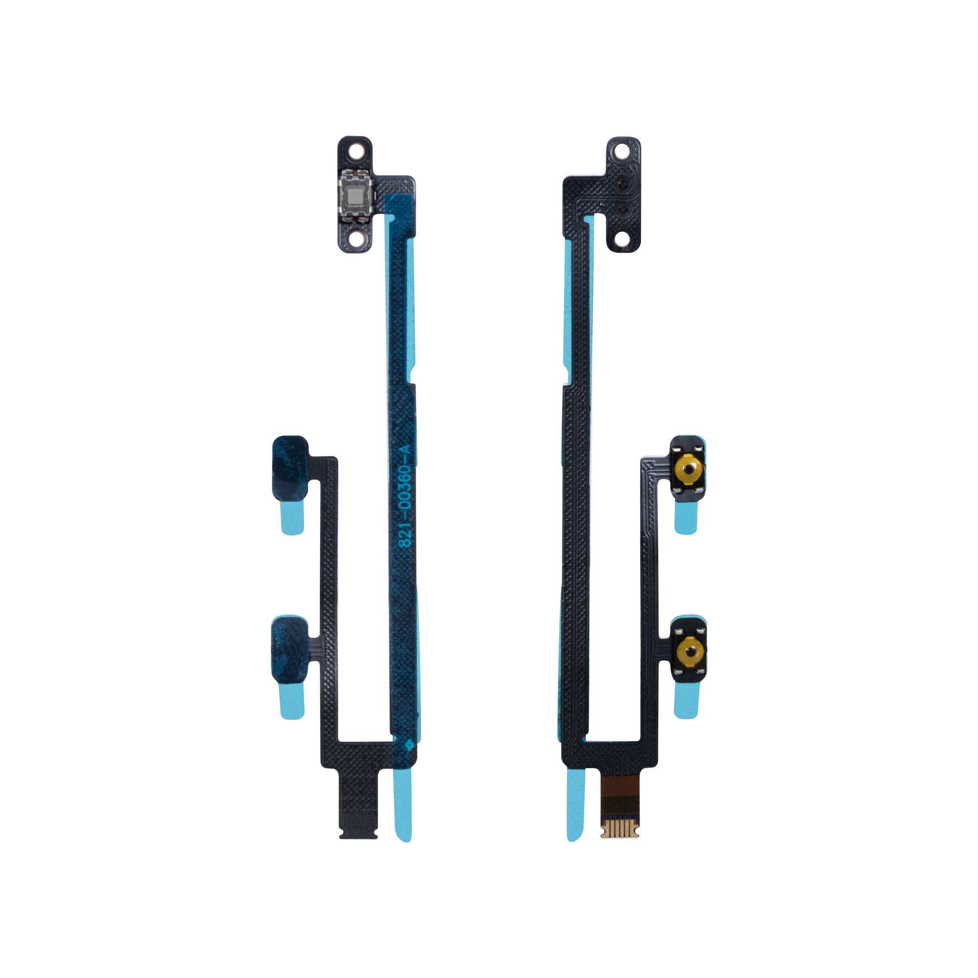 Pour iPad 7 (2019) 10.2, iPad 8 (2020) 10.2, iPad 5 (2017) 9.7, iPad 6 (2018) 9.7 Power & Volume Flex