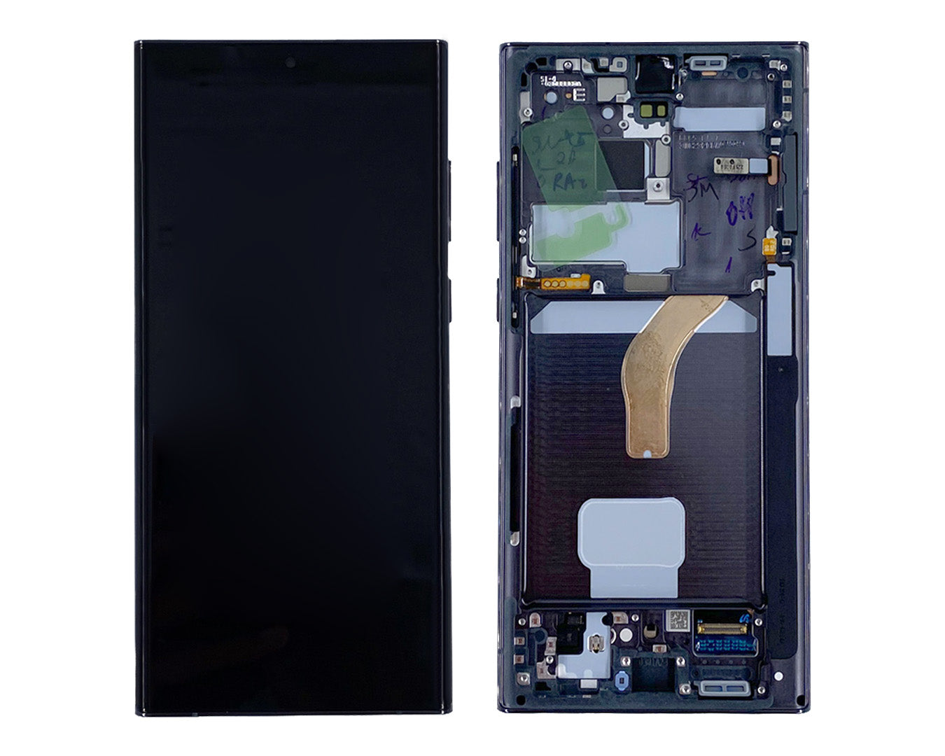 Samsung Galaxy S22 Ultra S908B Écran et numériseur avec cadre Phantom Black Service Pack