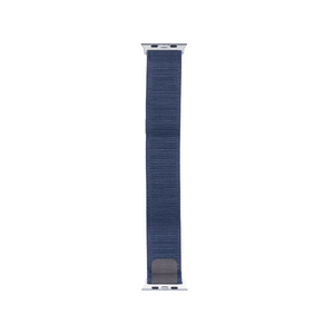 Pour Apple Watch 38mm, 40mm, 41mm Bracelet Nylon Boucle Sport Bleu Boîte de vente au détail