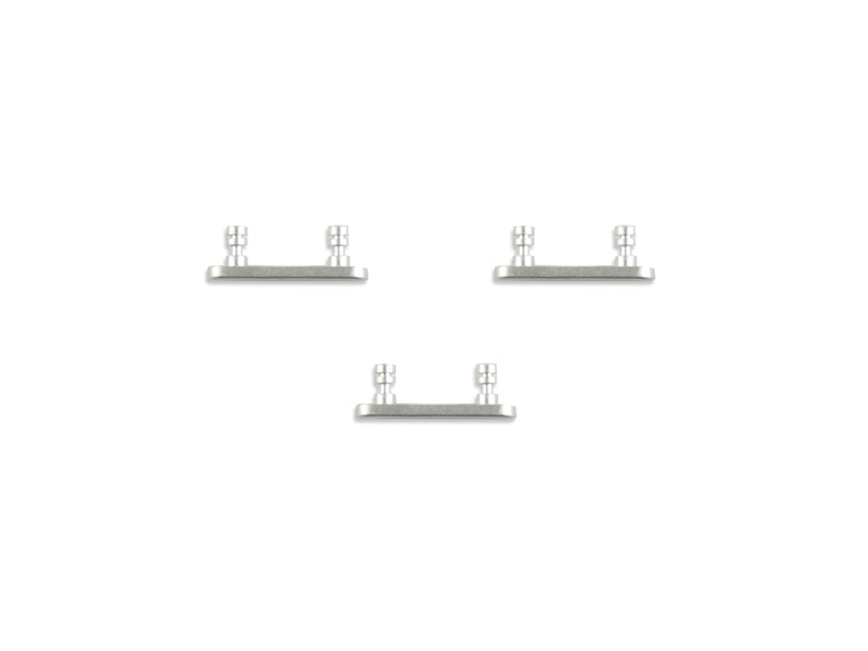 Pour iPhone 8 Plus Jeu de boutons d'alimentation et de volume (3pc) Argenté