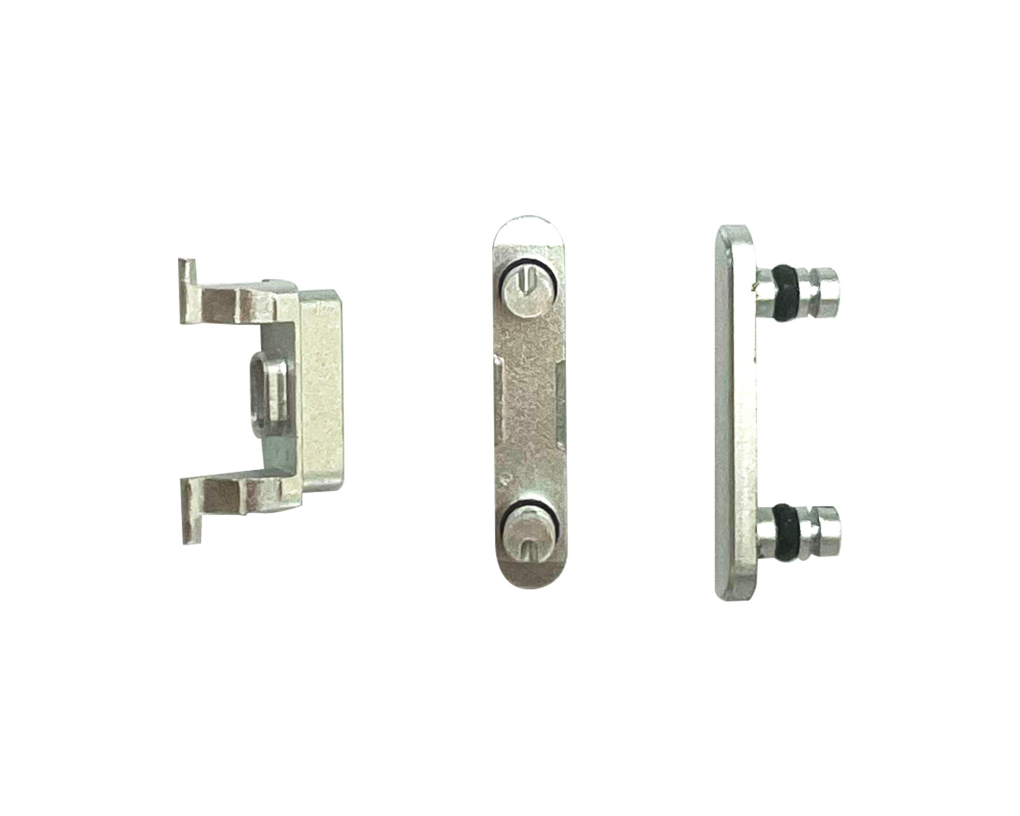 Pour iPhone 8, iPhone SE (2020) Jeu de boutons d'alimentation et de volume (3pc) Silver