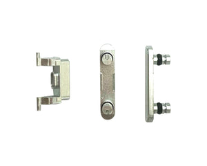 Pour iPhone 8, iPhone SE (2020) Jeu de boutons d'alimentation et de volume (3pc) Silver