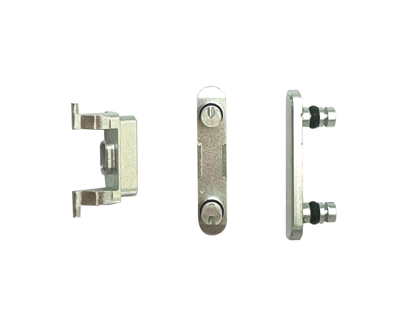 Pour iPhone 8, iPhone SE (2020) Jeu de boutons d'alimentation et de volume (3pc) Silver