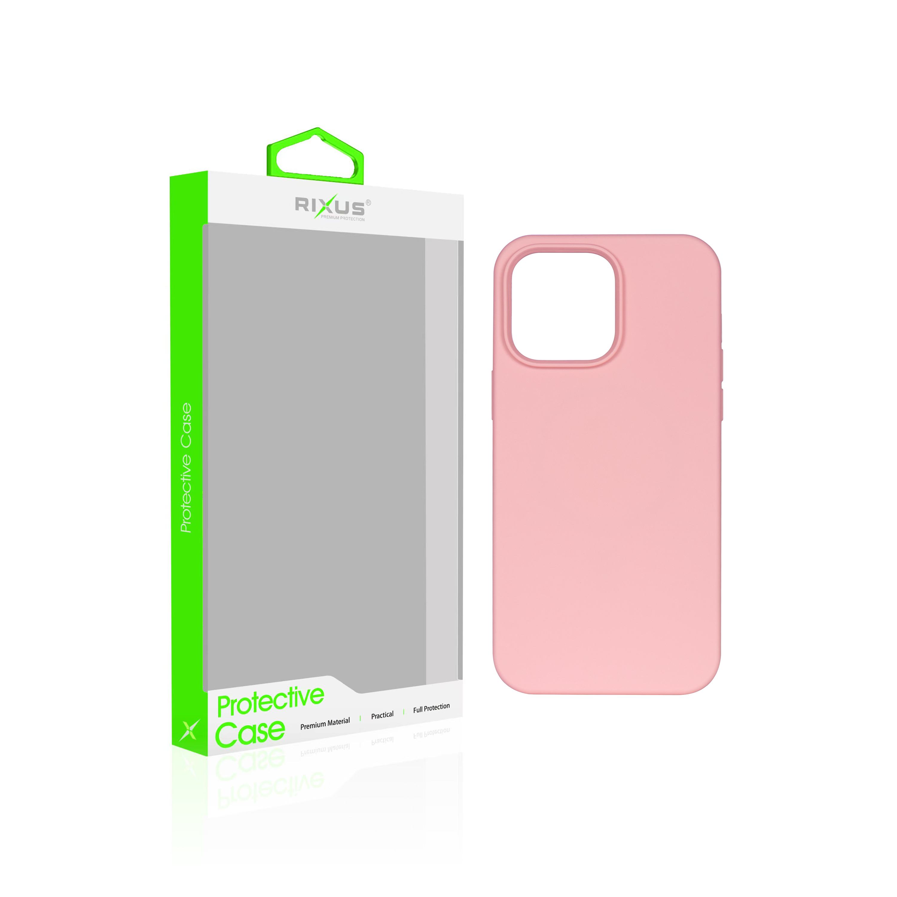 Rixus For iPhone 14 Plus Soft TPU Phone Case With MagSafe Pink (coque pour iPhone 14 Plus en TPU souple avec MagSafe)