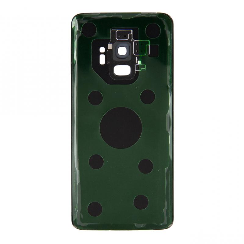 Samsung Galaxy S9 G960F Coque arrière noir minuit avec lentille (OEM)