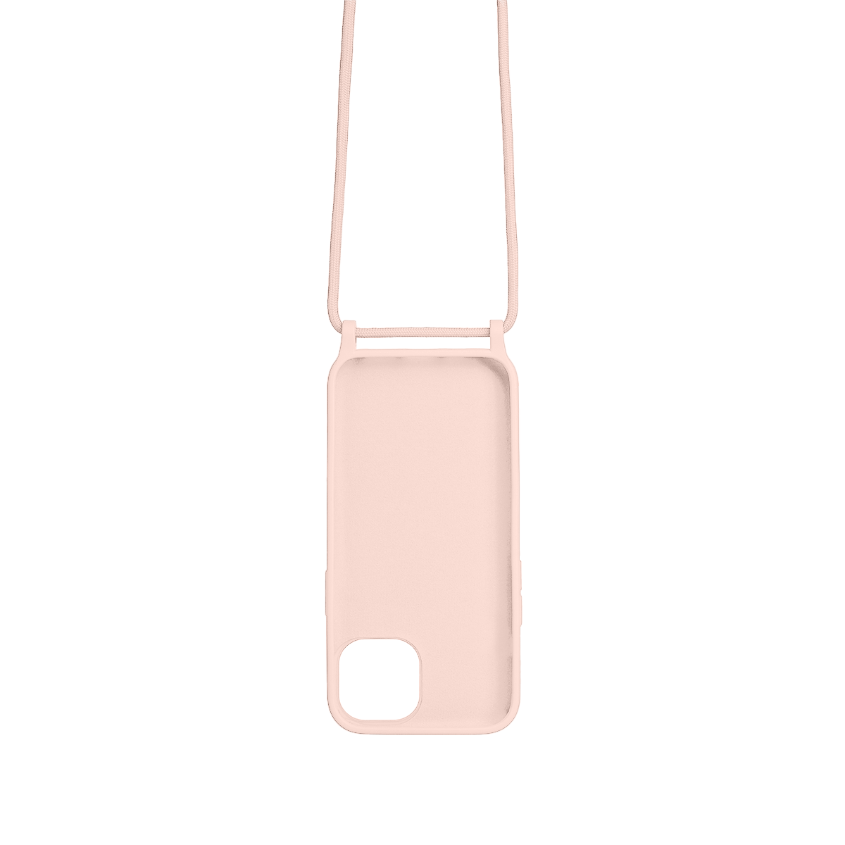 Rixus Pour iPhone 13 TPU Cover Cordon Collier Rose