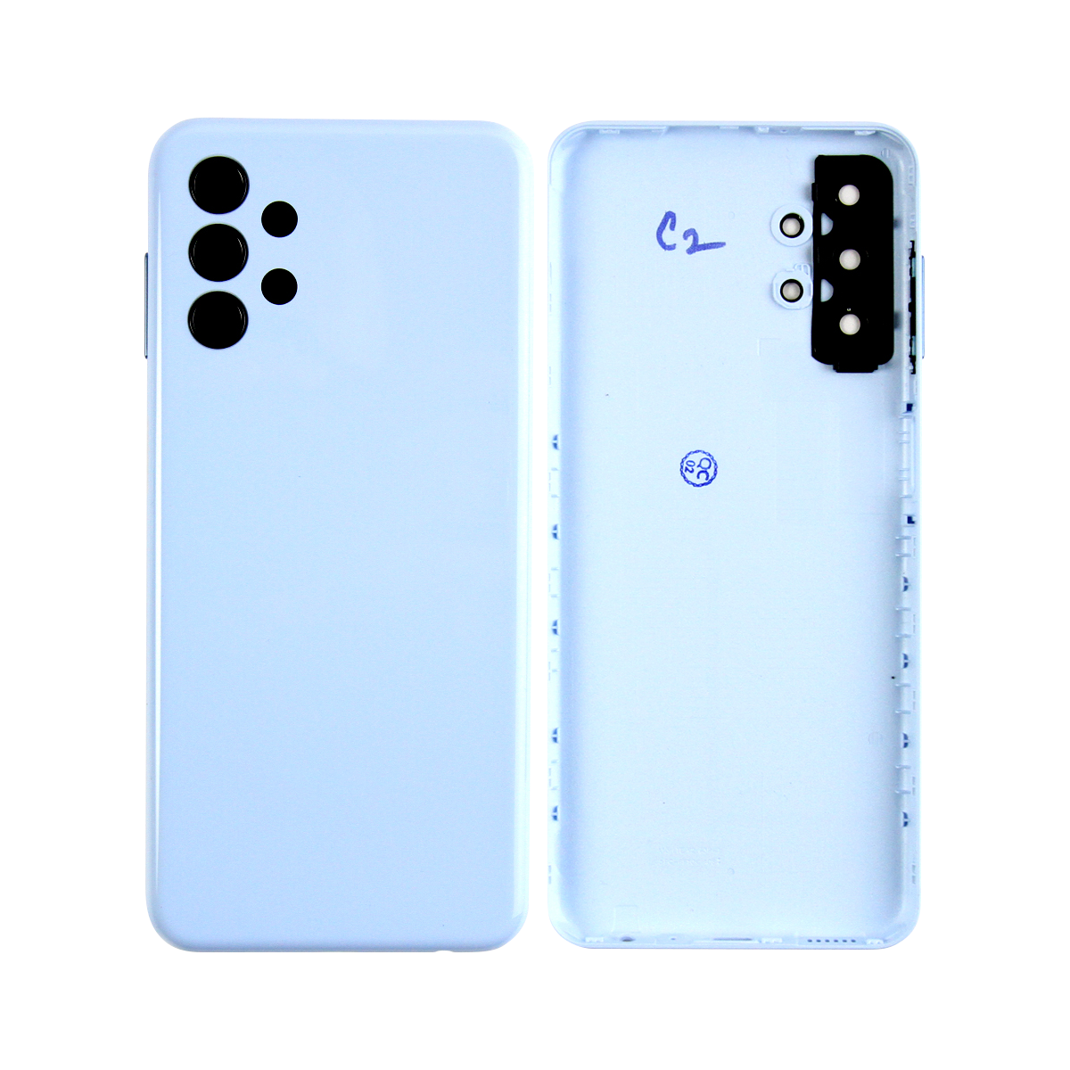 Samsung Galaxy A13 A135F Back Cover Bleu (+Lens)