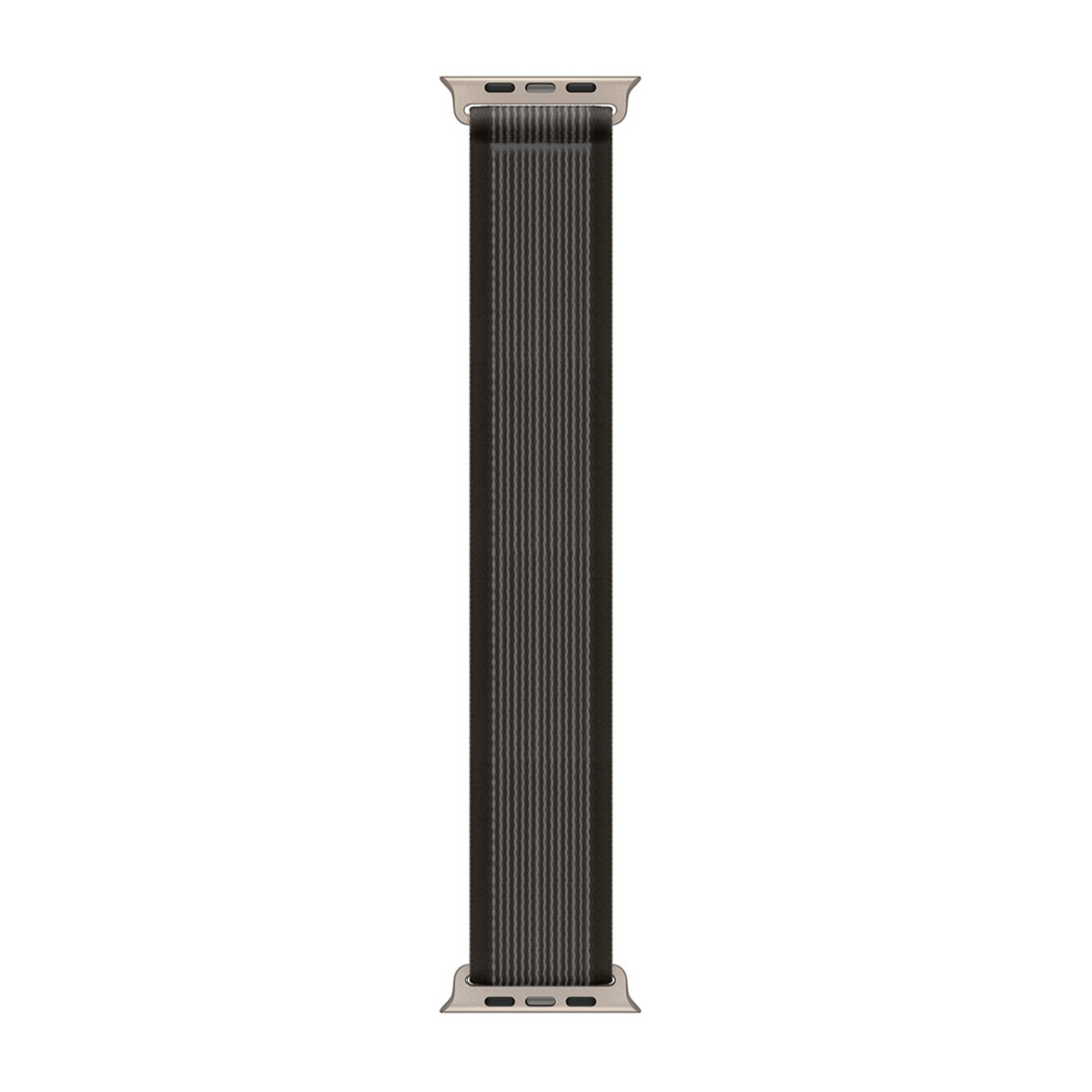 Pour Apple Watch 42mm, 44mm, 45mm, 49mm Bracelet Nylon Trail Loop Noir Boîte de vente au détail