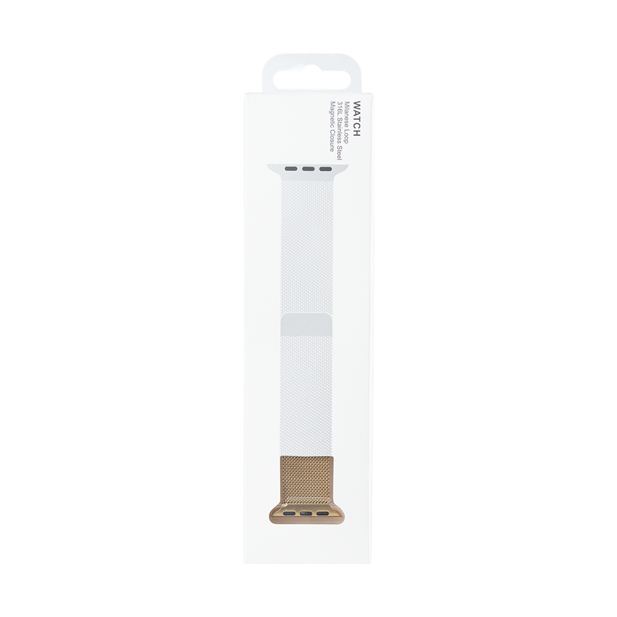 Pour Apple Watch 42mm, 44mm, 45mm, 49mm Bracelet Boucle Milanaise Or
