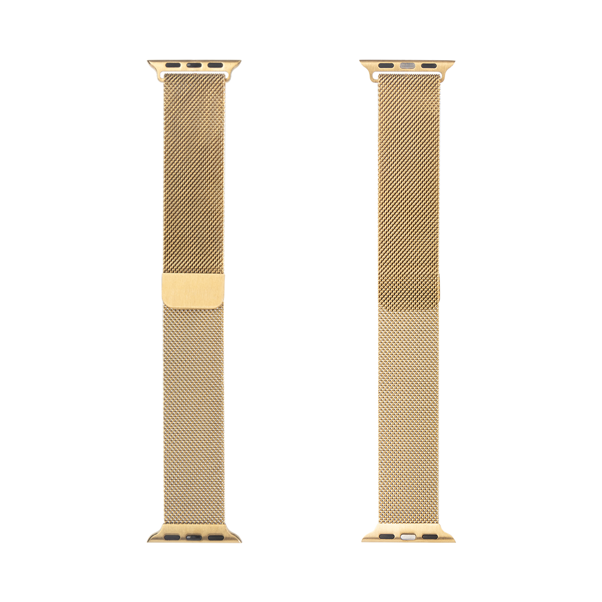 Pour Apple Watch 42mm, 44mm, 45mm, 49mm Bracelet Boucle Milanaise Or