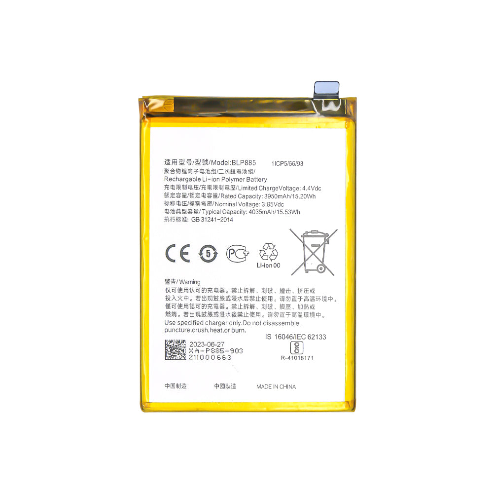 Oppo A76 CPH2375 BLP885 Batterie