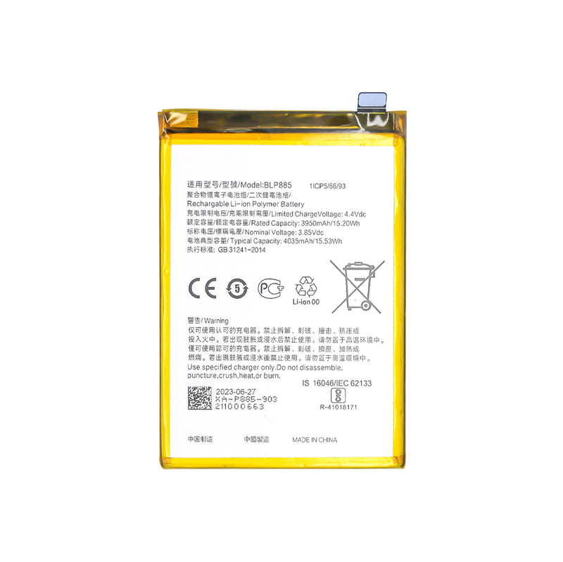 Oppo A76 CPH2375 BLP885 Batterie