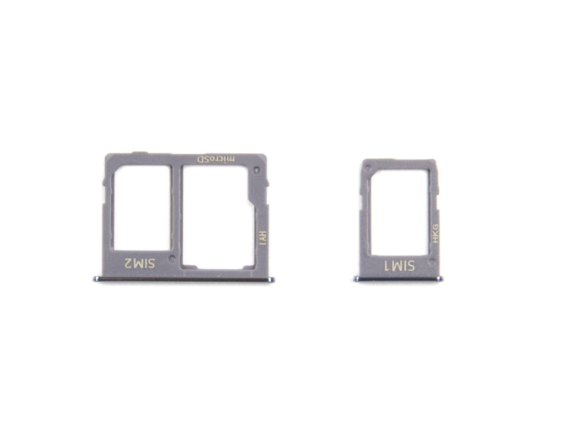 Samsung Galaxy J6 Plus J610F Set de supports pour cartes Sim et SD Gris