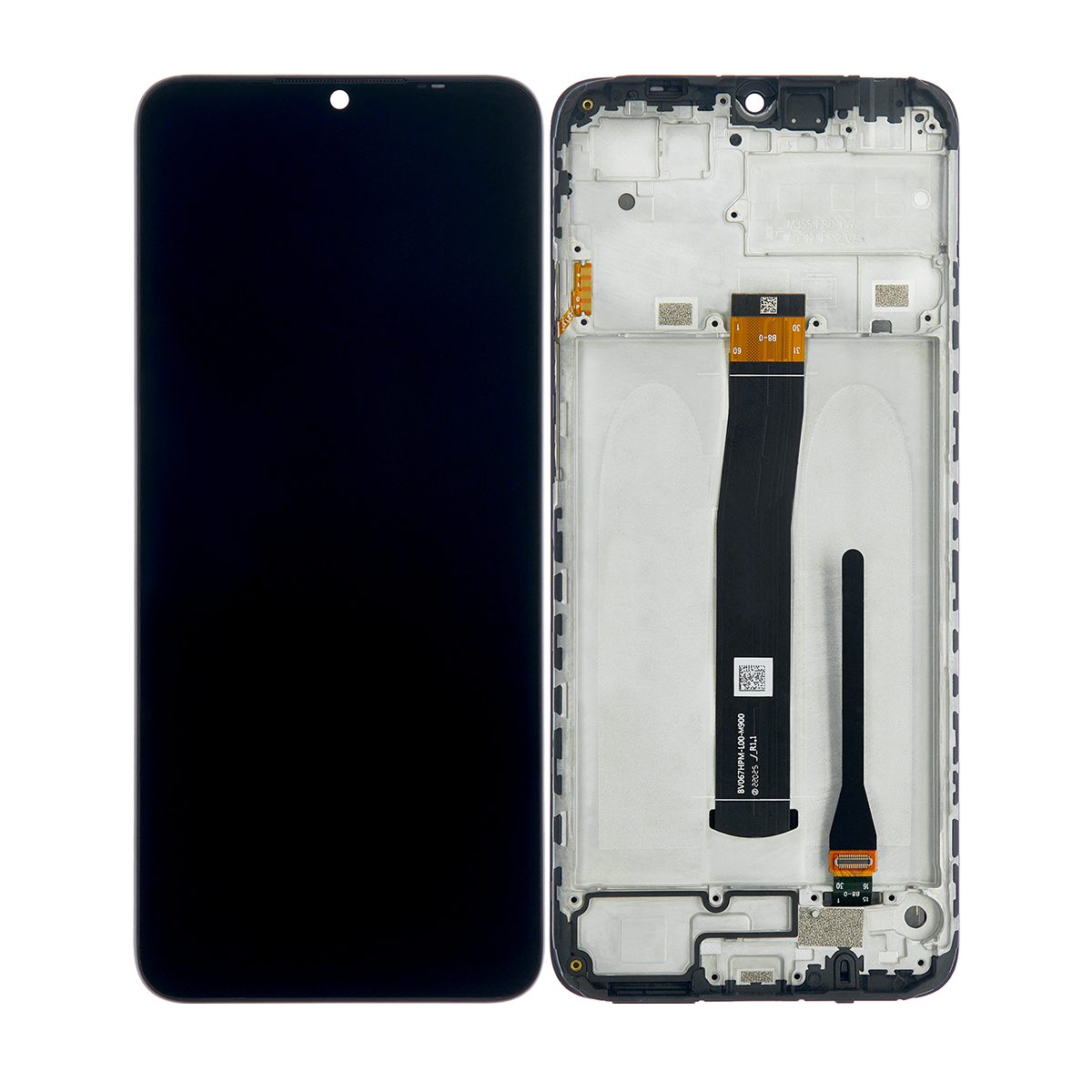 Xiaomi Redmi 10C (220333QBI) Écran et numériseur avec cadre gris graphite compatible